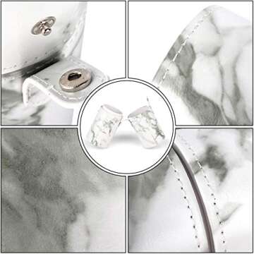 Stylish Marble Makeup Brush Holder Travel Case