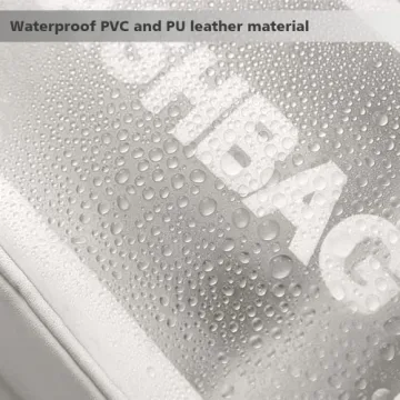 DAPOWER Travel Toiletry Bag for Women and Men, Matte Translucent Toiletry Bag with Handy Handle, Makeup Cosmetic Organizer Bag for Travel Toiletries Accessories (White-XL)