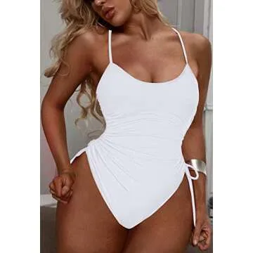 Viottiset Ruched One Piece Swimsuit for Women