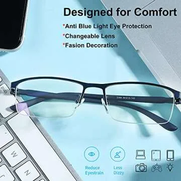Stamen Blue-Light-Glasses-Woman-Men-Computer-Gaming for Blue Light Blocking Glasses Anti Eye Strain ...