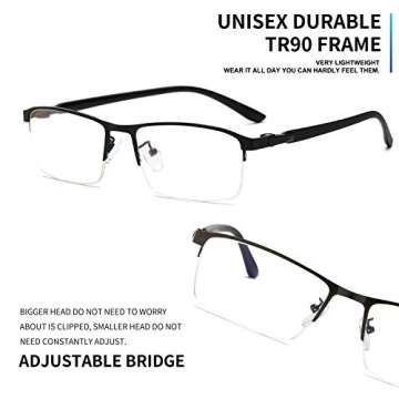 Stamen Blue-Light-Glasses-Woman-Men-Computer-Gaming for Blue Light Blocking Glasses Anti Eye Strain Clearer Lens Better Sleep