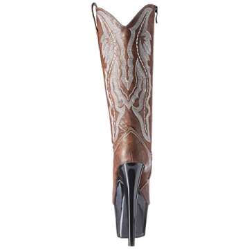 Ellie Shoes womens 709-dallas Western Boot, Brown, 8 US