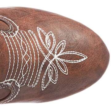 Ellie Shoes womens 709-dallas Western Boot, Brown, 8 US