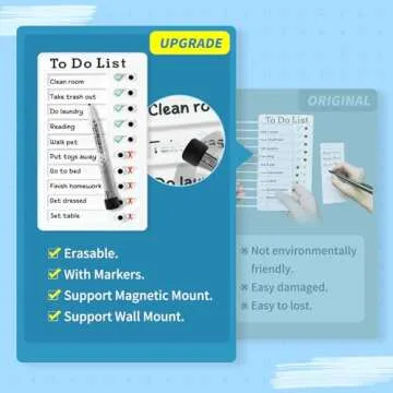 2 Pcs Chore Chart for Kids Multiple Kids - Dry Erase to Do List, My Chores Slider Chart, ADHD Tools for Kids - Magnetic Chore Board and Routine Chart for Fridge