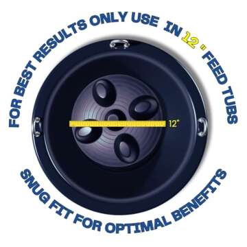 Drop 'N' Slow® Patented Portable Equine Slow Feeder Insert Designed to Reduce Choke, Curb Bad Eatin...