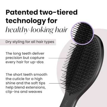 Tangle Teezer The Ultimate Styler Hair Styling Brush for Dry Styling, Maintains, Blends & Adds Volum...