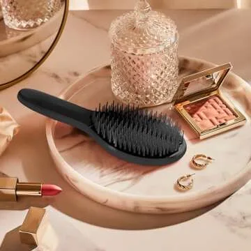 Tangle Teezer The Ultimate Styler Hair Styling Brush for Dry Styling, Maintains, Blends & Adds Volume, Texture & Shine, Jet Black