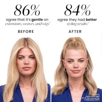 Tangle Teezer The Ultimate Styler Hair Styling Brush for Dry Styling, Maintains, Blends & Adds Volume, Texture & Shine, Jet Black