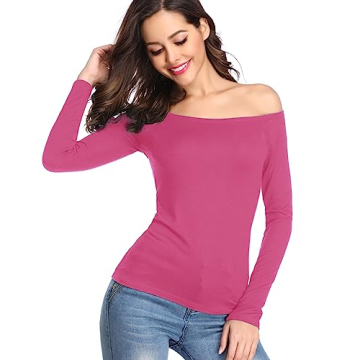 Fuinloth Women's Off Shoulder Tops - Stylish & Comfortable