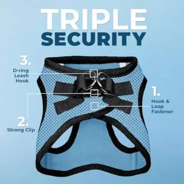 Voyager Step-In Air Dog Harness - All Weather Mesh, Reflective, No Pull Harness for Small, Medium Do...