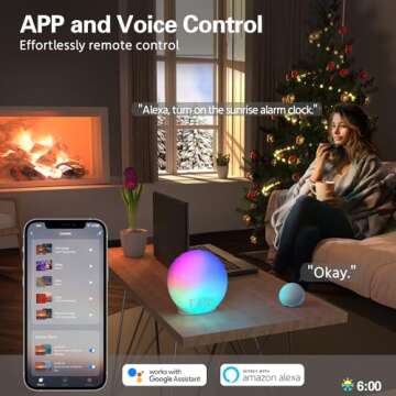 MOMILLA Sunrise Alarm Clock - Smart Wake-Up Light with Alexa