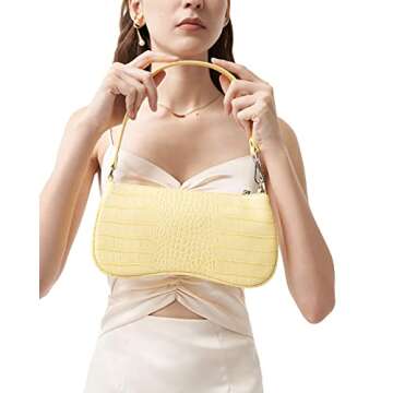 JW PEI Women's Eva Shoulder Handbag - Light Yellow
