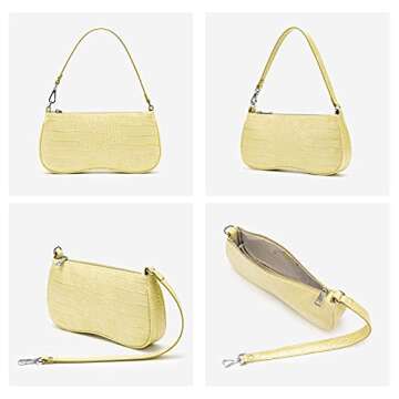 JW PEI Women's Eva Shoulder Handbag - Light Yellow