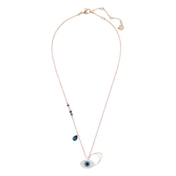 Swarovski Duo Evil Eye Pendant for Elegant Women