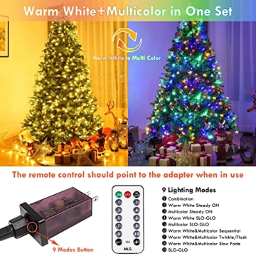 82FT 200 LED Color Changing Christmas String Lights