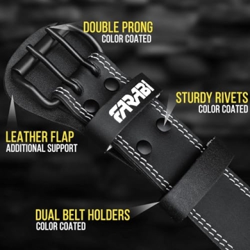 Genuine Leather Weight Lifting Belt for All Gym Users