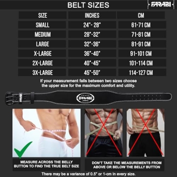 Genuine Leather Weight Lifting Belt for All Gym Users