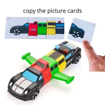 Hungry Cutters Magnetic Create & Build Vehicle Set. Fine Motor Speech Educational STEM Construction ...