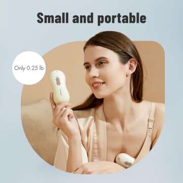 Phanpy Lactation Massager, Breast Massager for Breastfeeding, Breastfeeding Essentials, 2-in-1 Multiple Modes of Heat and Vibration Breastfeeding Supplies, Relieve Clogged Ducts