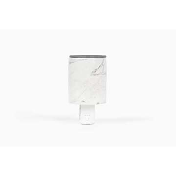 Happy Wax Marble Outlet Timer Warmer for Scented Wax - Compact Ceramic Wall Plug in Wax Melt Warmer ...