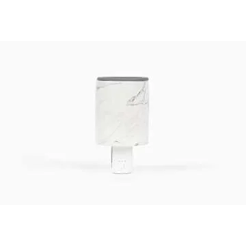 Happy Wax Marble Outlet Timer Warmer for Scented Wax - Compact Ceramic Wall Plug in Wax Melt Warmer ...