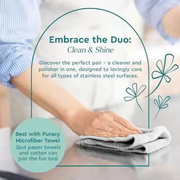 Puracy Stainless Steel Cleaner - Natural & Effective