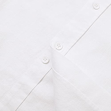 JEKAOYI Summer Linen Cotton Short Sleeve Shirt