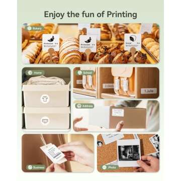 NIIMBOT B21 Label Maker Inkless Bluetooth Label Printer, 2 Inch Portable Thermal Printer for Small Business, Address, Logo, Clothing, Mailing, Candles, Jewelry, Sticker Printer for Gift, Green