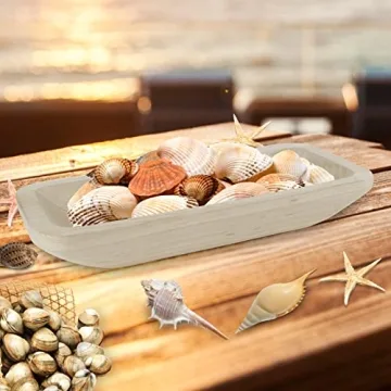 Stylish POPRHINO Wooden Dough Bowl for All Decor