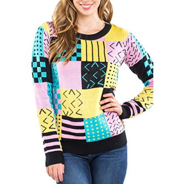 Tipsy Elves Retro Winter Ski Snow Zip-Up Sweater