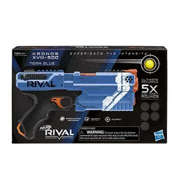 Nerf Rival Kronos XVIII-500 Blaster - Blue Action Fun