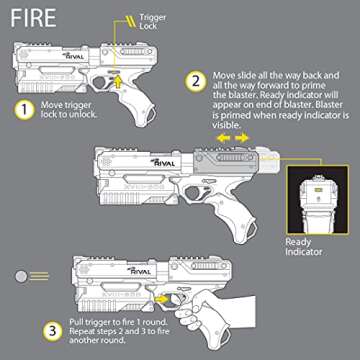 Nerf Rival Kronos XVIII-500 Blaster - Blue Action Fun