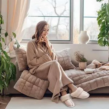 SOSUSHOE Fluffy Memory Foam Slippers for Women