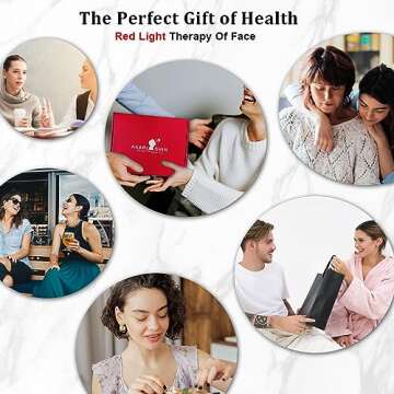 Arikashin Red Light Therapy Lamp for Face- Facial and Body Treatment with Adjustable Height Stand, 120 LEDs, 590nm, 660nm, 660nm+940nm - Alleviate Muscle Soreness, Skin Vitality