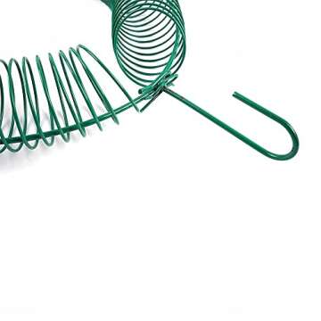 Peanut Bird Feeder,Blue Jays/Squirrel Feeder, Suet Wreath Feeder, Solid Steel Durable Whole Peanut Wild Bird Feeder with Hanging Hook.for Blue Jays for Outdoor (Green)