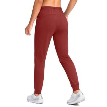 G Gradual Women's Joggers with Zipper Pockets for Comfort