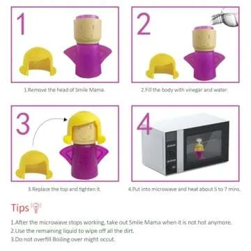 Angry Mama Microwave Cleaner for Easy Steam Cleaning