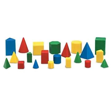 Learning Resources Mini GeoSolids, Colorful Geometry Toy