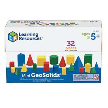 Learning Resources Mini GeoSolids, Colorful Geometry Toy