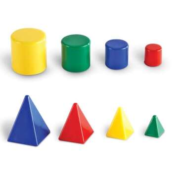 Learning Resources Mini GeoSolids, Colorful Geometry Toy