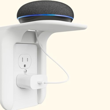 Outlet Shelf Wall Holder,Bathroom Wall Shelf up to 10lbs Standard Vertical Duplex Wall Shelf Organiz...