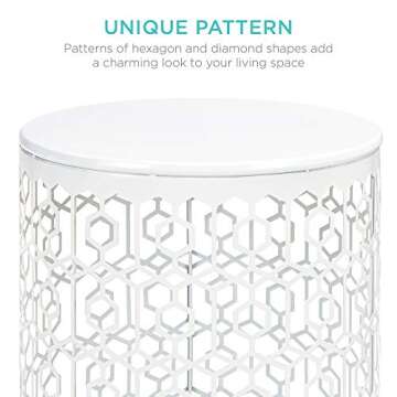 Versatile Metal Accent Tables Set of 2 for Home