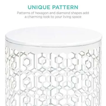 Versatile Metal Accent Tables Set of 2 for Home