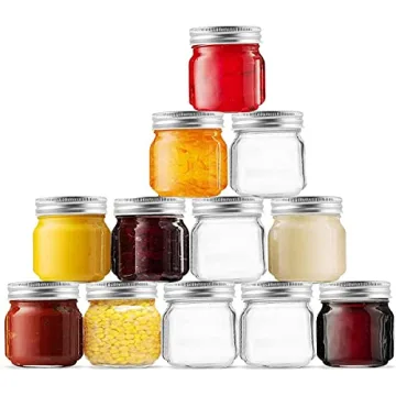 Elegant 8 oz Glass Mason Jars for Food Storage Solutions