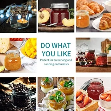 Elegant 8 oz Glass Mason Jars for Food Storage Solutions