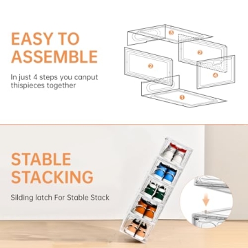 INSTY Transparent Shoe Storage Boxes - Stackable & Durable