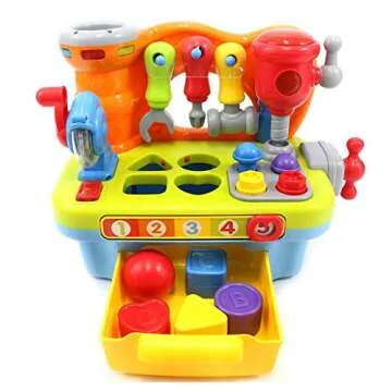 Yiosion Musical Workbench Toy for Toddlers 1-3 Years