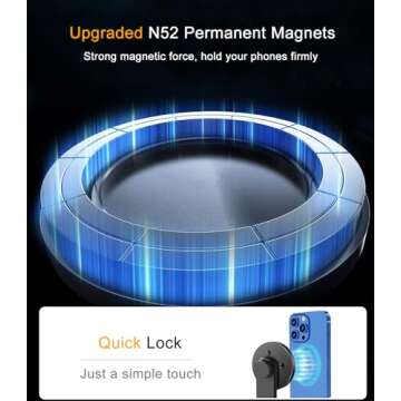 Jkoailiwi Magnetic Phone Tripod Mount for iPhone 12/16