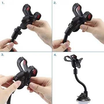 iVoler Long Arm Windshield Mount for iPhone and Galaxy Smartphones
