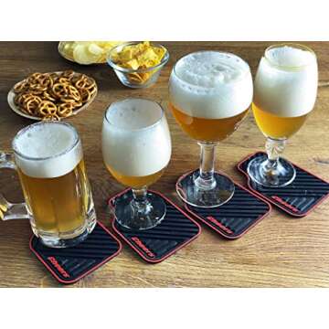 Triple Gifffted Silicone Drink Coasters, Funny Gag Novelty Car Enthusiasts Lovers Gifts for Men Him ...